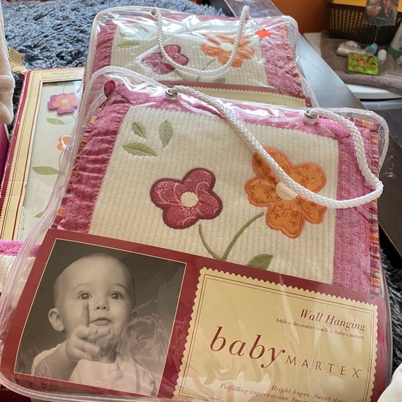 Baby Martel Raspberry Petals Crib Bedding - Picture 2 of 9